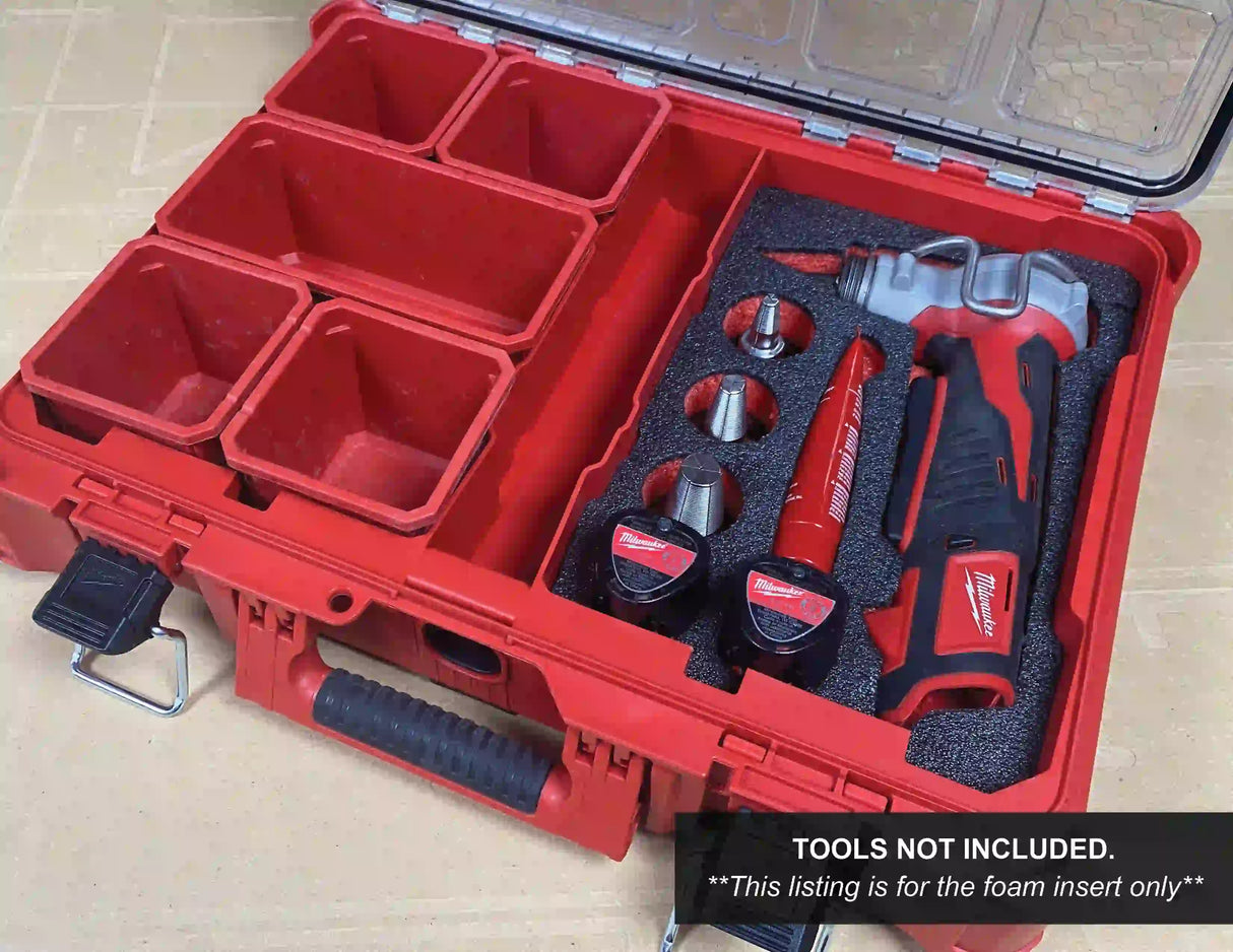 FOAM INSERT to store M12 ProPex Expansion Tool Kit in a Milwaukee Packout 11 Compartment Tool Box - Tools/Case NOT Included