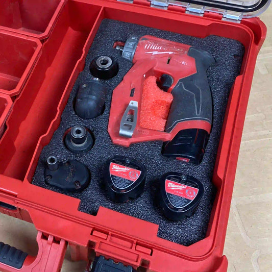 FOAM INSERT to store M12 Installation Drill Driver 4-1 Tool Kit 2505-20 in a Milwaukee Packout 11 Compartment Tool Box - Tools NOT Included