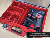 FOAM INSERT to store M12 Orbital Sander in a Milwaukee Packout 11 Compartment Tool Box - Tools/Case NOT Included