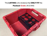 Packout Crate CTO Can Tool Organizer for Milwaukee Packout Crate - Tools/Case NOT Included