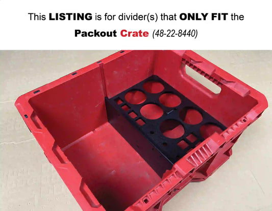 Packout Crate CTO Can Tool Organizer for Milwaukee Packout Crate - Tool Box NOT Included