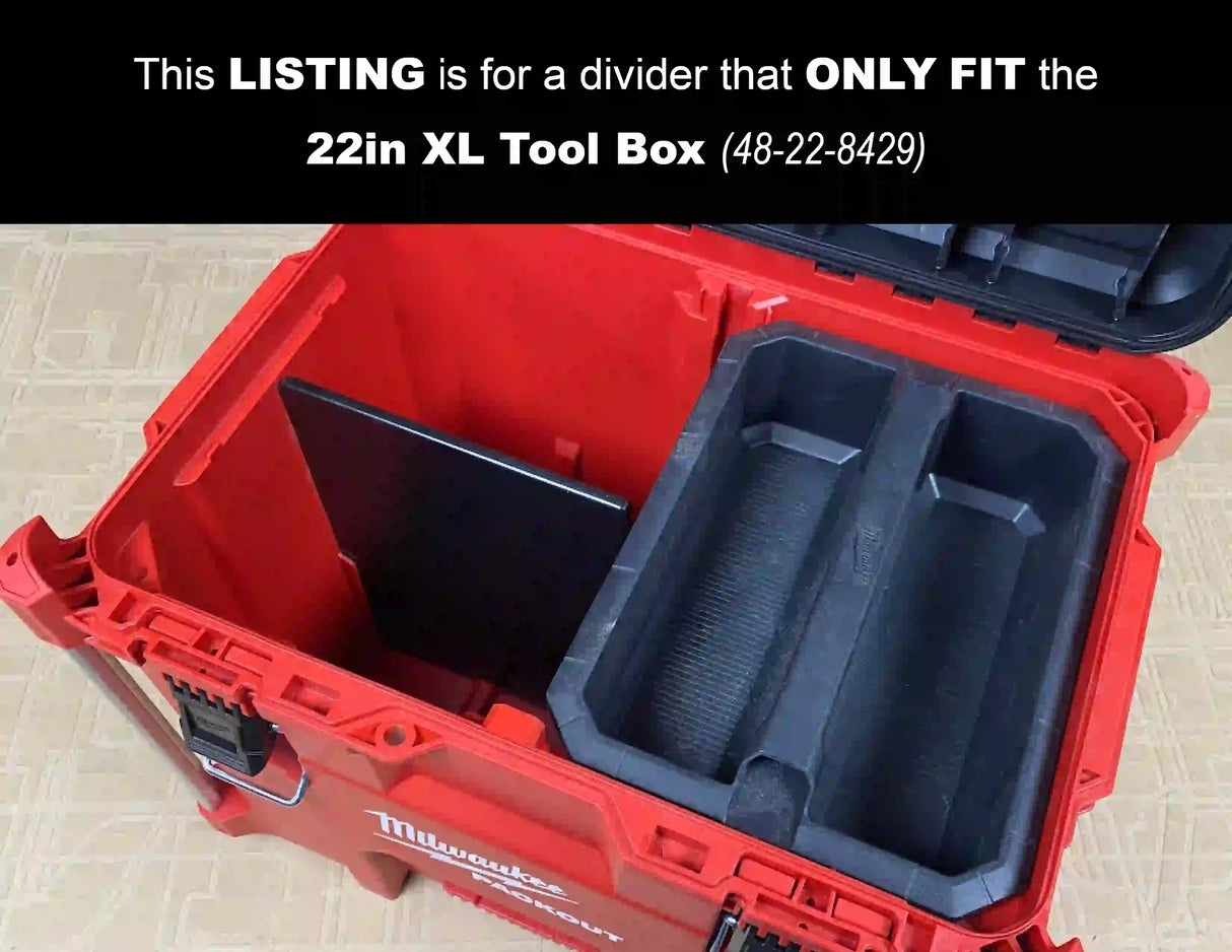 XL Packout Tool Box Long Divider - Tools/Case NOT Included