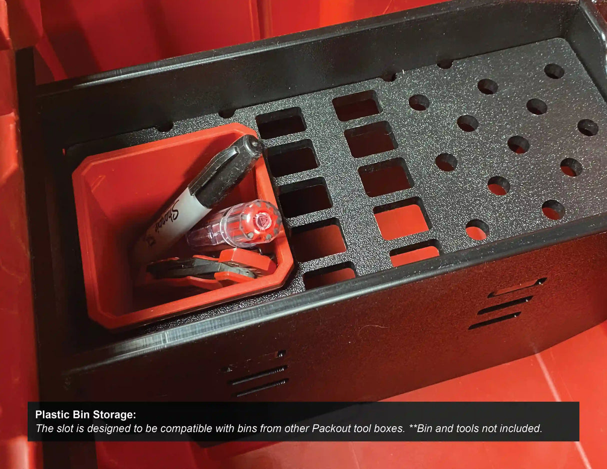 Tri Compartment Insert Organizer for Packout 22in Rolling Tool Box - Tools/Case NOT Included