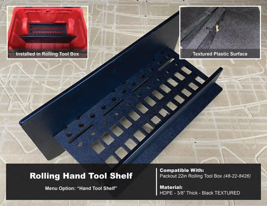 Hand Tool Organizer Divider for Packout 22in Rolling Tool Box
