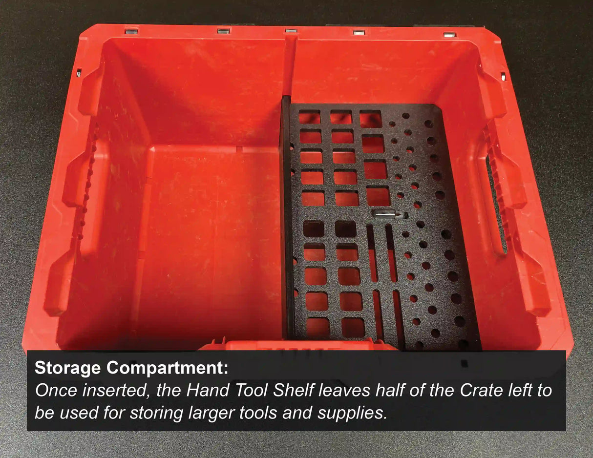 Packout Crate Hand Tool Insert Organizer for Milwaukee Packout Crate - Tools/Case NOT Included