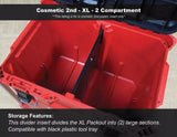 Cosmetic 2nds Plastic Divider Inserts for Milwaukee Packout Tool Boxes - Tools/Case NOT Included