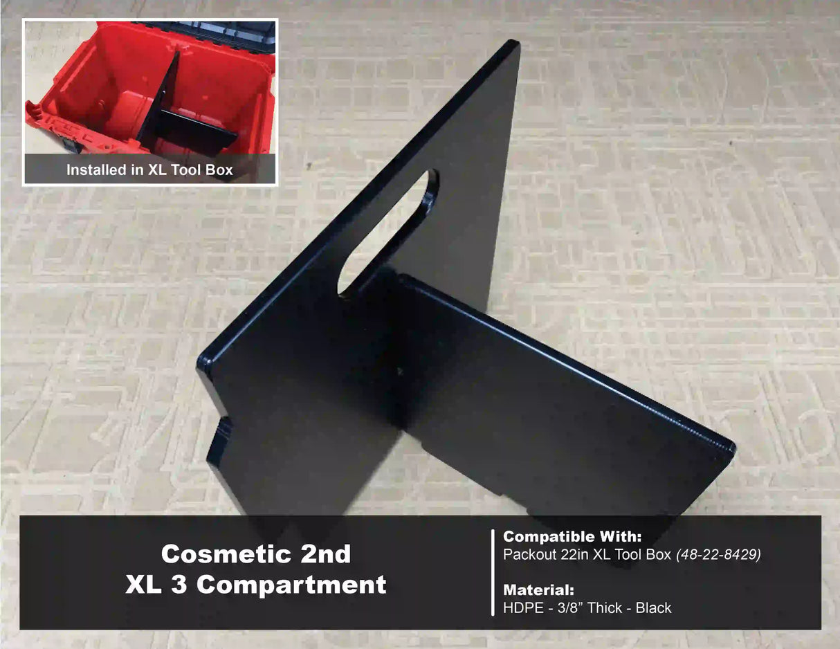 Cosmetic 2nds Plastic Divider Inserts for Milwaukee Packout Tool Boxes - Tools/Case NOT Included