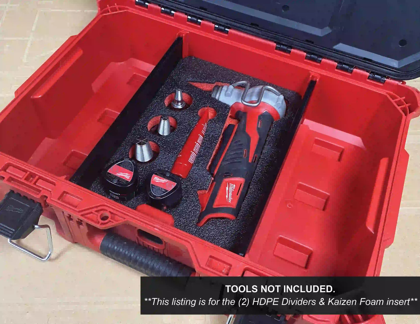 FOAM INSERT & Dividers For Milwaukee M12 ProPex Tool Kit 2432-22 for Packout Medium Tool Box