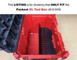 Hand Tool Organizer for Milwaukee Packout XL Tool Box 48-22-8429 - Tools/Case NOT Included