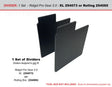A pair of black plastic dividers for the Ridgid XL tool box.