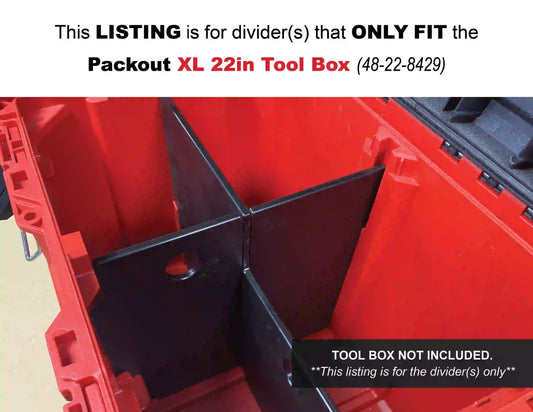 Divider for Packout XL 22in Tool Box 48-22-8429 - Tool Box NOT Included