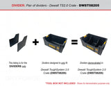 Dividers for Dewalt ToughSystem 2.0 Tote DWST08205 - Tools/Case NOT Included