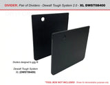 Dividers for Dewalt ToughSystem 2.0 XL Tool Box DWST08400 - Tools/Case NOT Included