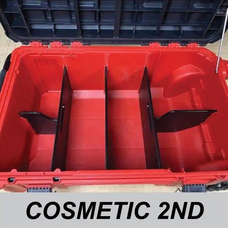 Plastic Dividers with slight cosmetic blemishes that insert into the plastic slots in the Milwaukee Packout Tool Chest model 48-22-8428 to create separate compartments for tools, supplies and other items for imroved tool box organization