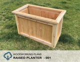 Cedar Raised Planter Box Woodworking Plans