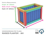 Cedar Raised Planter Box Woodworking Plans