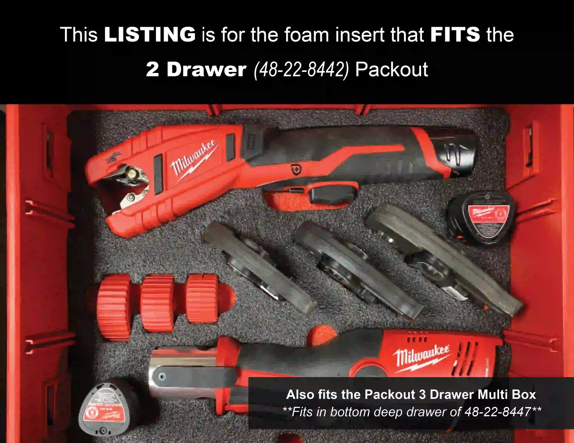 FOAM INSERT to store M12 Force Logic Propress 2473 22 and M12