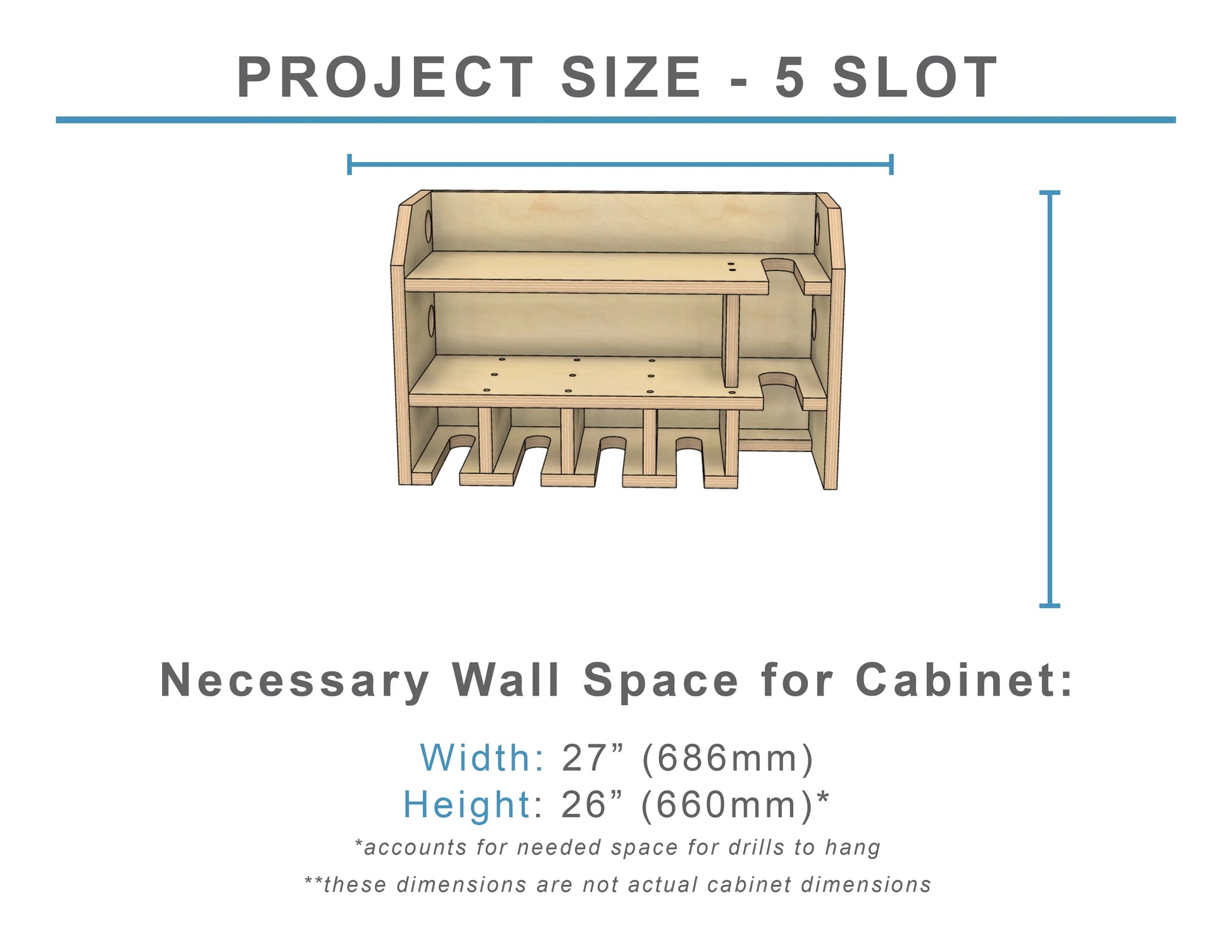 Power drill storage clearance & charging station plans
