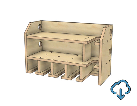 downloadable pdf woodworking plans for beginner woodworks to build a power tool drill storage charging station from plywood 
