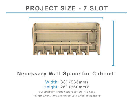 DIY drill holder shelf cabinet needed wall space for mounting a drill holder charging station