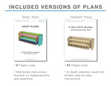 Detailed step by step instructions for the beginner woodworker seeking detailed plywood project plans with visuals and written instruction for constructing a cabinet