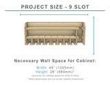 DIY drill holder shelf cabinet needed wall space for mounting a drill holder charging station