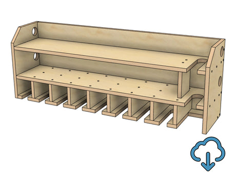 downloadable pdf woodworking plans for beginner woodworks to build a power tool drill storage charging station from plywood 