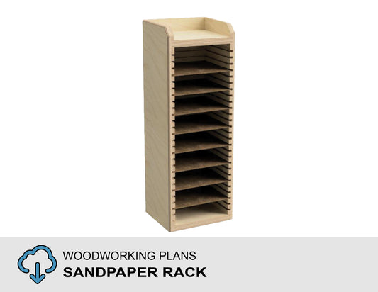 PDF Build Plans Sandpaper Storage Rack Shelf For 5 inch And 6 inch Sandpaper