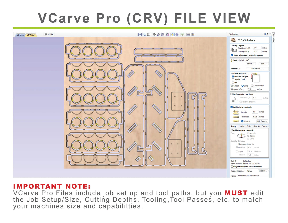 CNC Router Files Spray Can Storage Rack 20 Spray Cans 3D Model