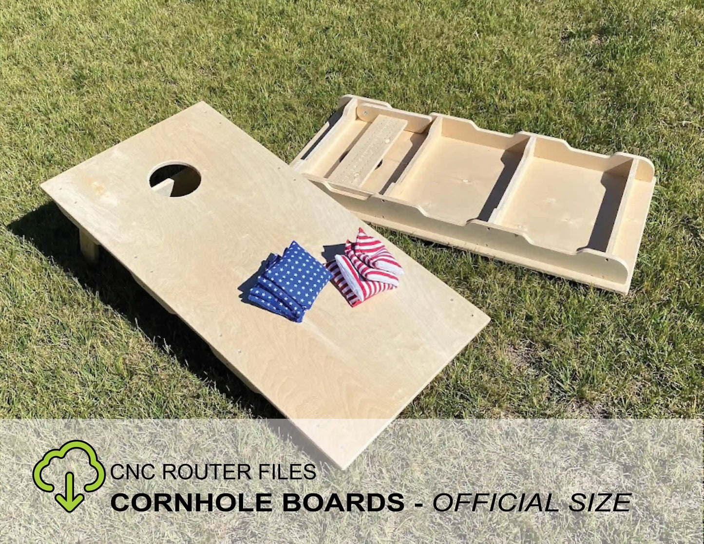 CNC Router Files Cornhole Boards - Official Size Cornhole Boards