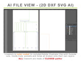 CNC Router Files 18" Shop Cabinet Carcass 3D Model