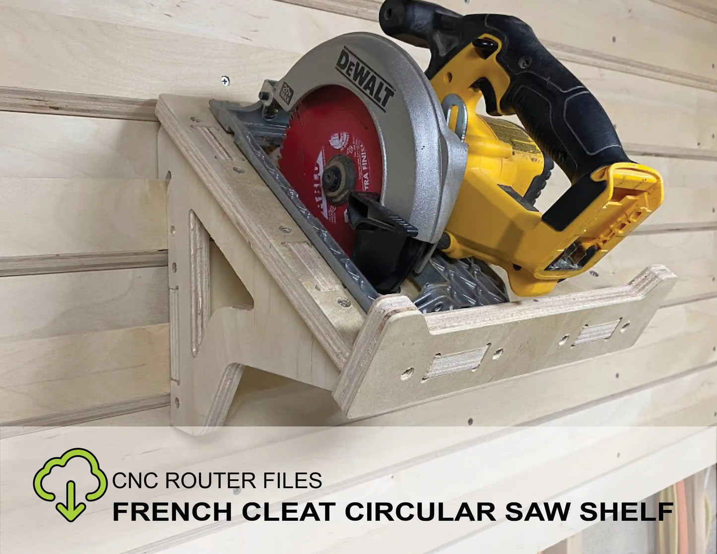 CNC Router Files French Cleat Circular Saw Holder
