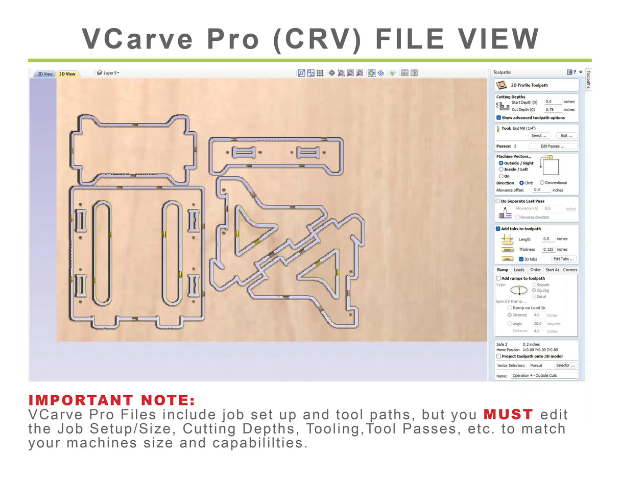 CNC Router Files French Cleat Circular Saw Holder