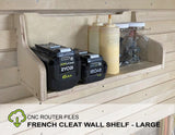 CNC Router Files French Cleat Wall Shelf