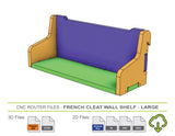 CNC Router Files French Cleat Wall Shelf