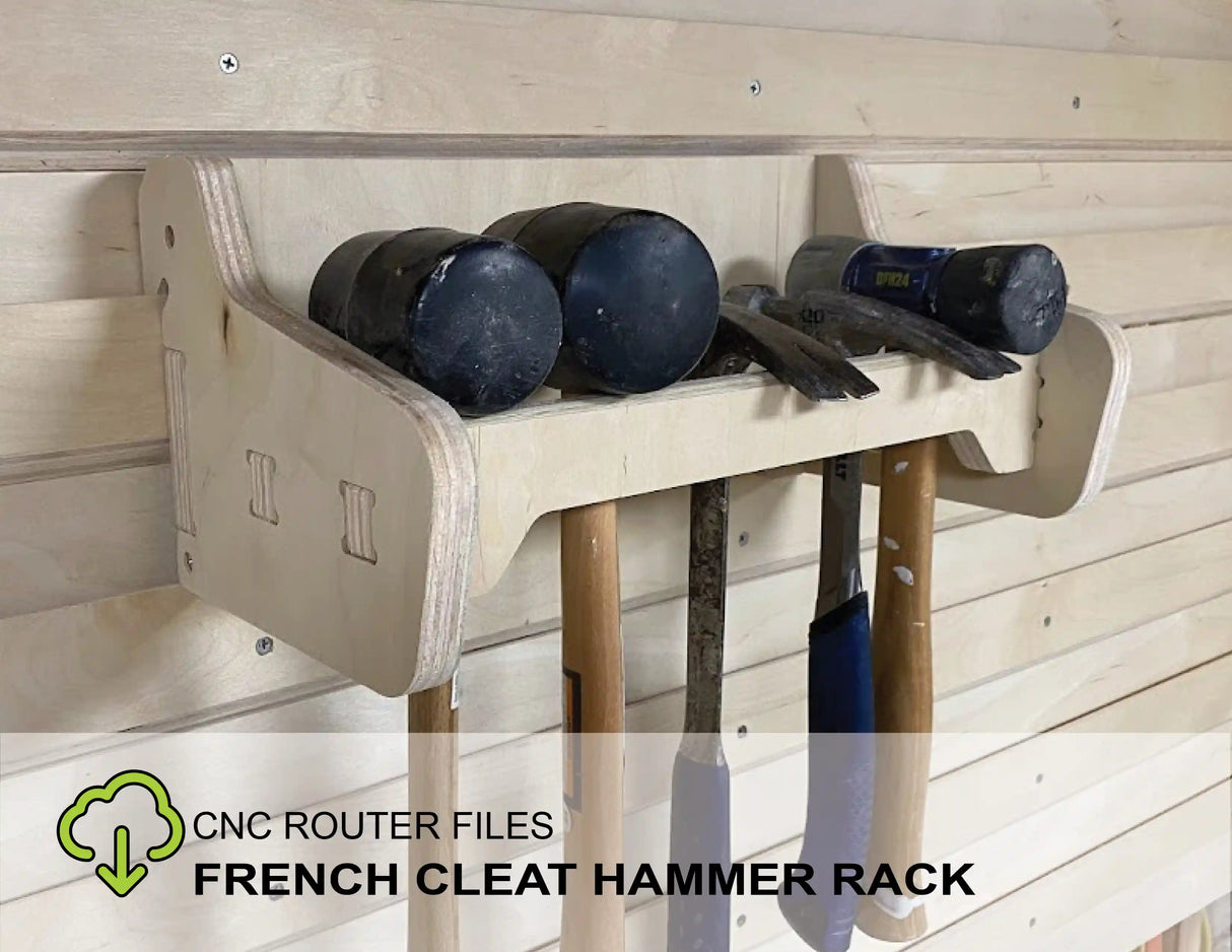 CNC Router Files French Cleat Hammer Rack