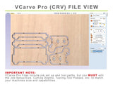 CNC Router Files French Cleat Hammer Rack