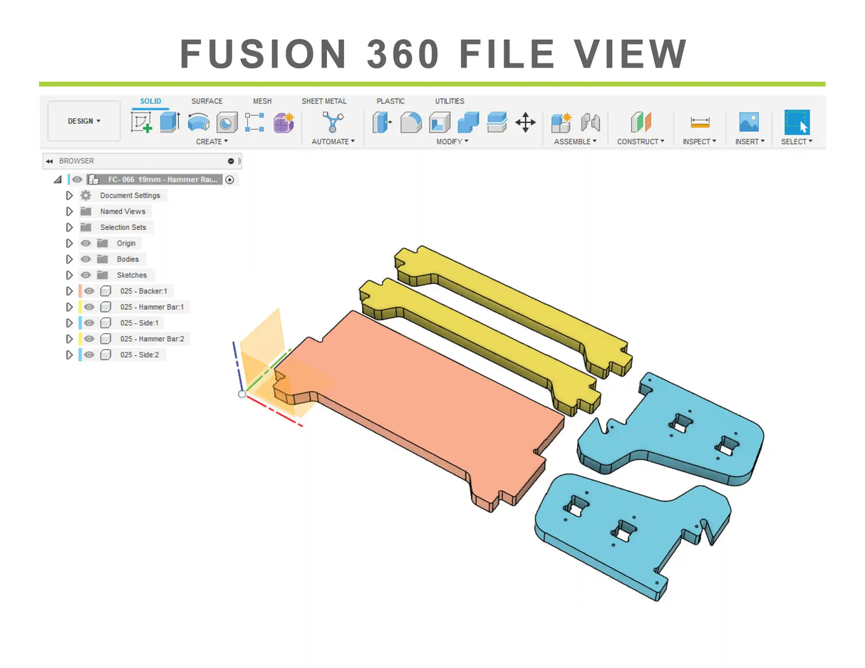 CNC Router Files French Cleat Hammer Rack