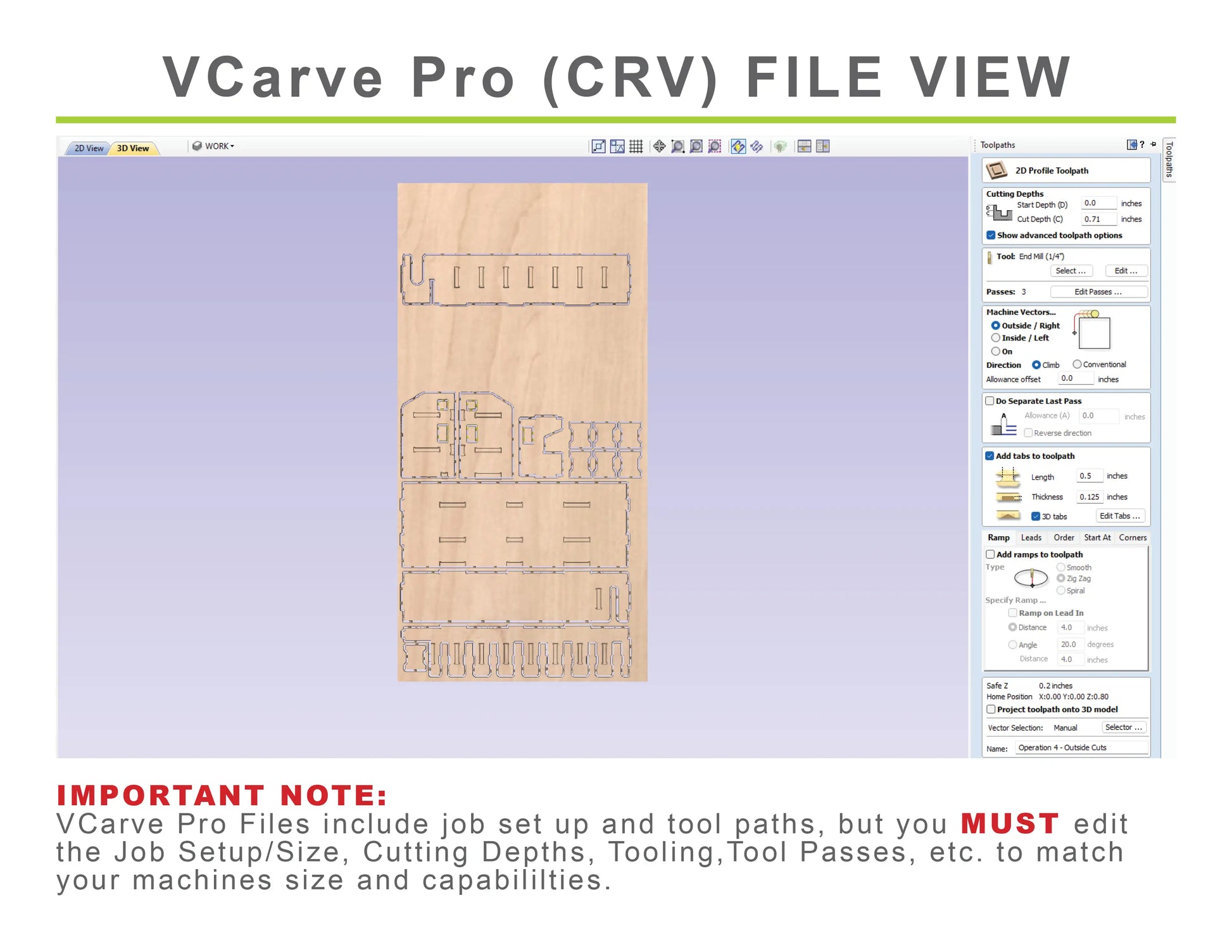 vectric vcarve pro crv files of a drill holder charging station cabinet made from plywood with toolpaths