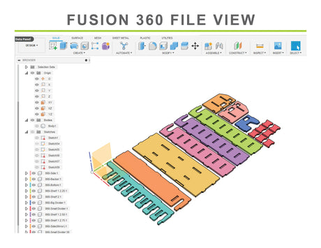 fusion 360 file drill holder plans cnc files for drill storage organizer shelf of cnc wood router project