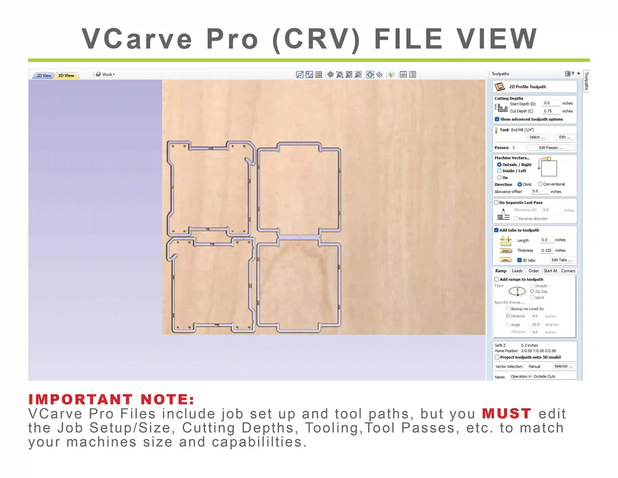 CNC Router Files French Cleat Cube Shelf