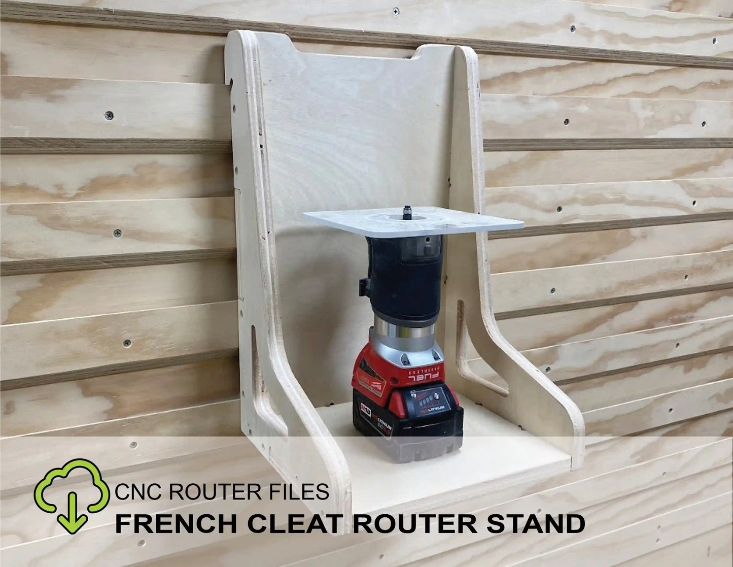 CNC Router Files French Cleat Router Stand Shelf