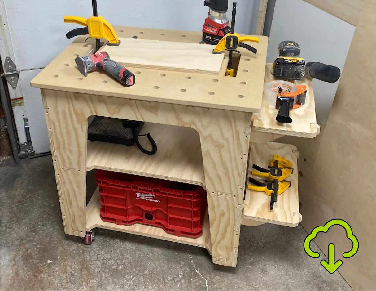 CNC Router Files MFT Workbench Cart