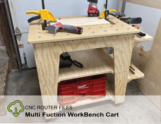 CNC Router Files MFT Workbench Cart