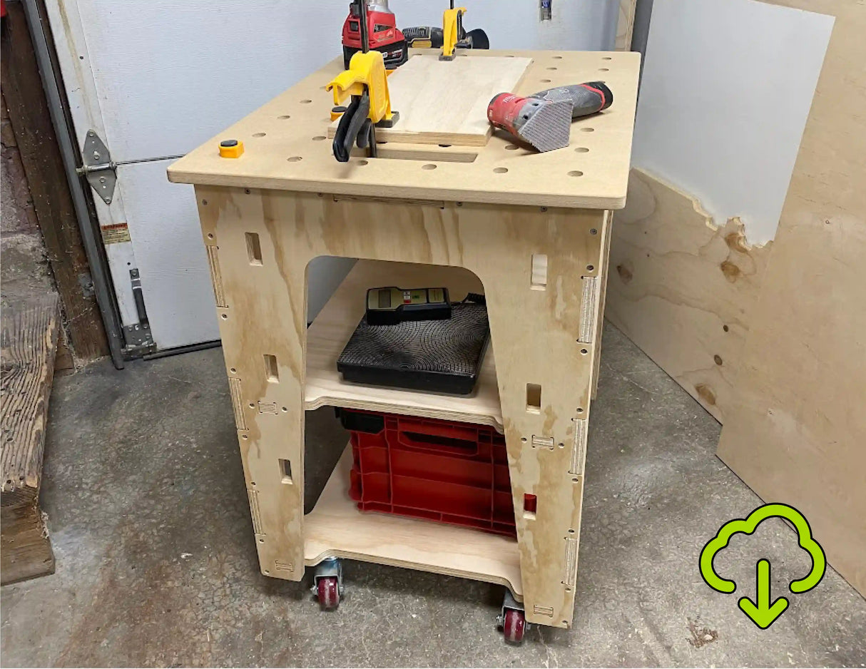 CNC Router Files MFT Workbench Cart