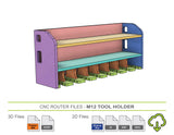 CNC Router Files M12 Tool Holder for Milwaukee M12 Tools