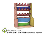 dewalt battery charging station cnc router project file for building a wall mounted battery holder with chargers