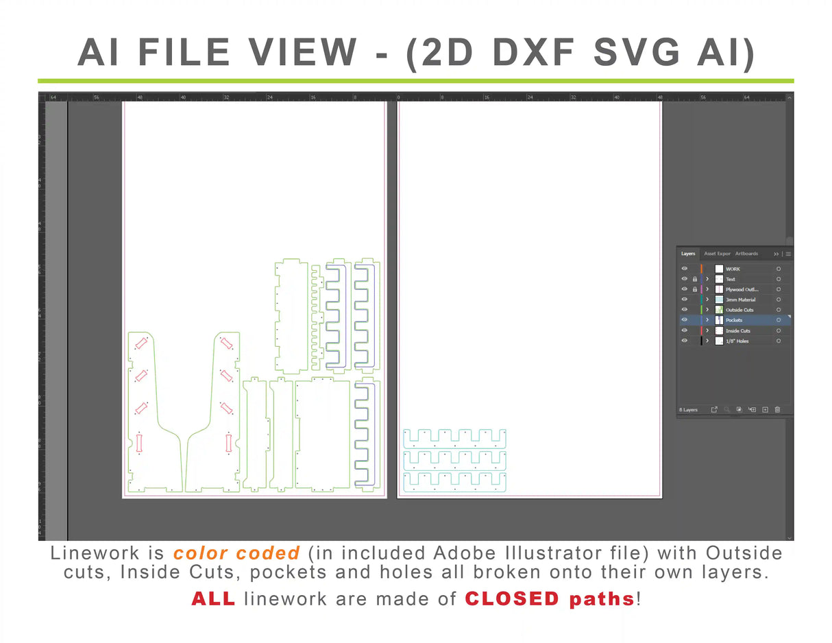 cnc wood router dxf files for building a dewalt battery rack that stores dewalt batteries and dewalt battery chargers