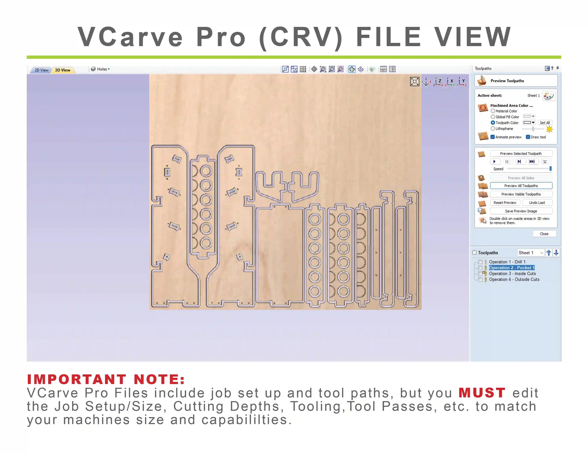 vectric vcarve pro crv files of caulk tube storage organizer for storing 18 cans of caulking made from plywood on a cnc router project files