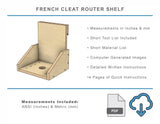 French Cleat Router Shelf DIY Woodworking Plans